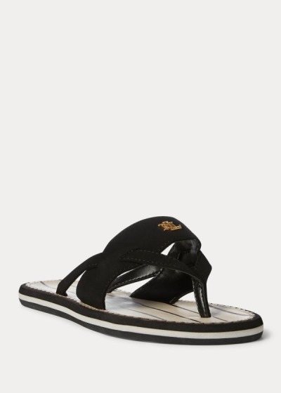 Sandalias Ralph Lauren Mujer Negros - Rosalind - BGWMD1049